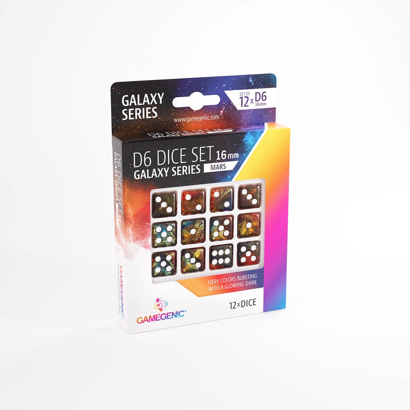 Gamegenic Galaxy Series D6 Dice Set 16 mm (12 pcs)