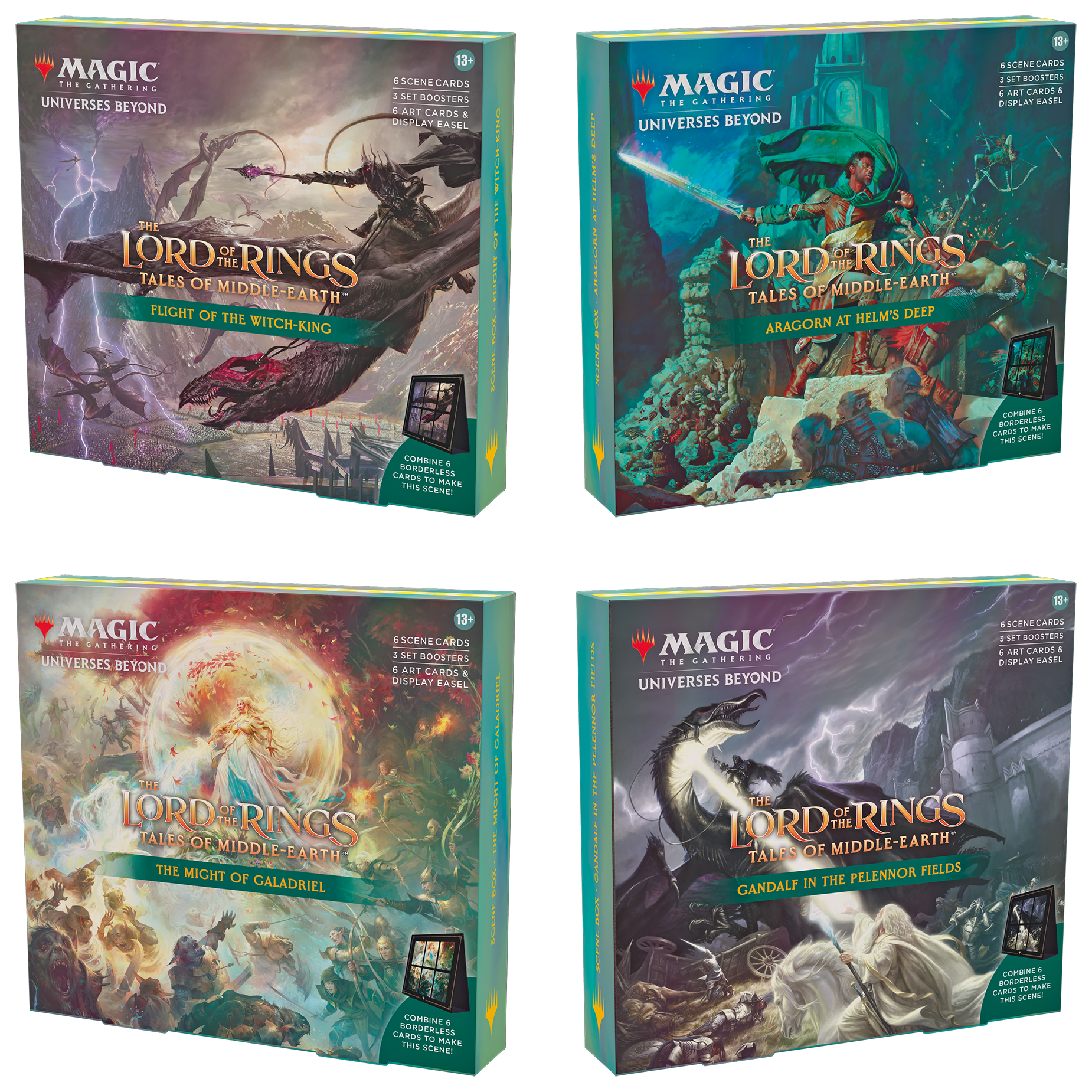Magic The Gathering Booster Box Magic The Gathering Lord Of The Rings Scene Box - Gandalf At Pelennor Fields With Boosters Collector Booster Packs Magic The Gathering Booster Box Magic The Gathering Lord Of The Rings Scene Box - Gandalf At Pelennor Fields With Boosters Collector Booster Packs
