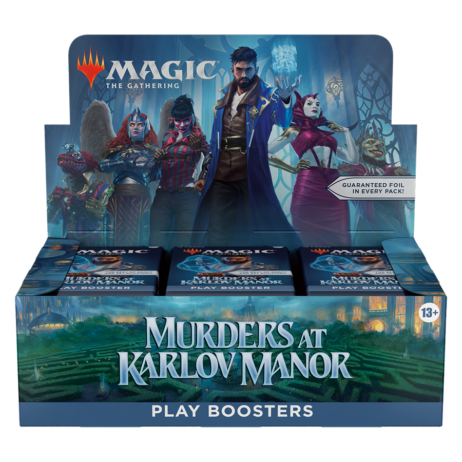 Mtg Collector Booster Box Magic: The Gathering Murders At Karlov Manor Play Booster Box 36 Packs, Factory Sealed English, 504 Cards Mtg Collector Booster Box Magic: The Gathering Murders At Karlov Manor Play Booster Box 36 Packs, Factory Sealed English, 504 Cards