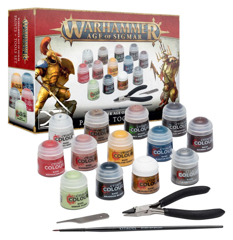 Warhammer AoS Paints + Tools Set