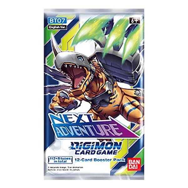 dragon card sleeve Digimon Card Game Next Adventure Booster Pack (12 cards) BT07