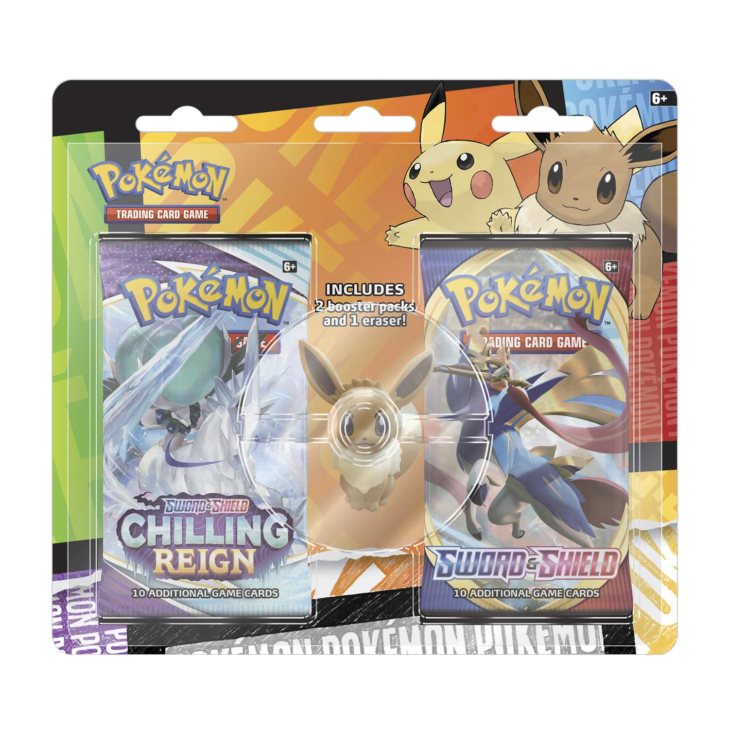 Pokemon TCG Back to School Eraser Blister
