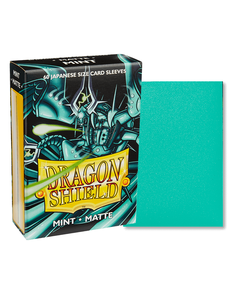 Dragon Shield: Japanese Size Matte Sleeves - Mint (60pcs) Dragon Shield: Japanese Size Matte Sleeves - Mint (60pcs)
