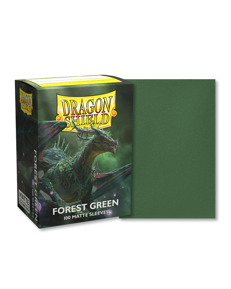 Dragon Shield Matte Standard Size Sleeves Forest Green (100pcs)