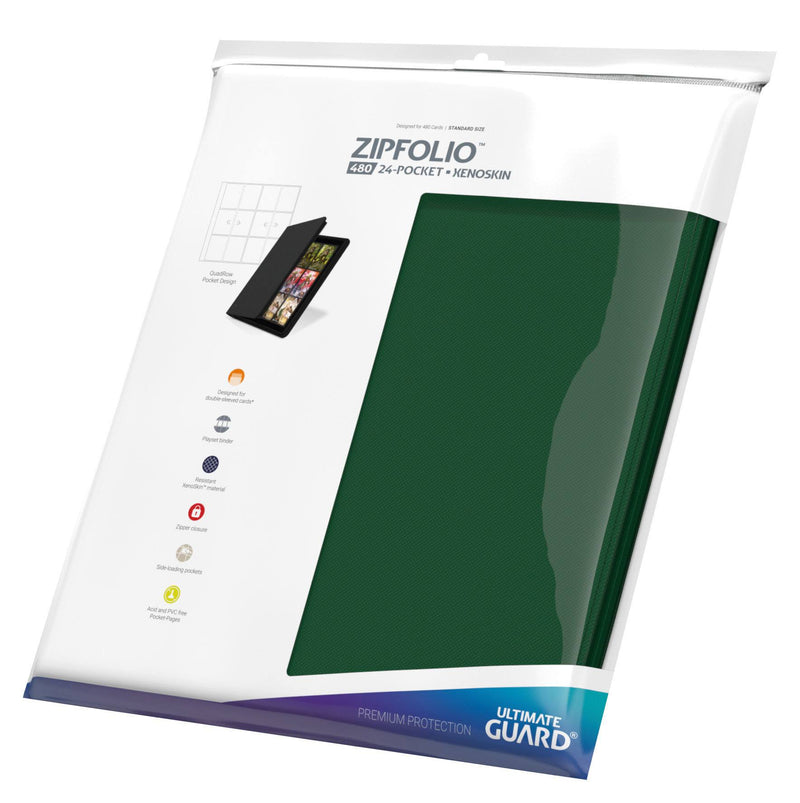 Ultimate Guard Zipfolio 480 | 24-Pocket XenoSkin Quadrow
