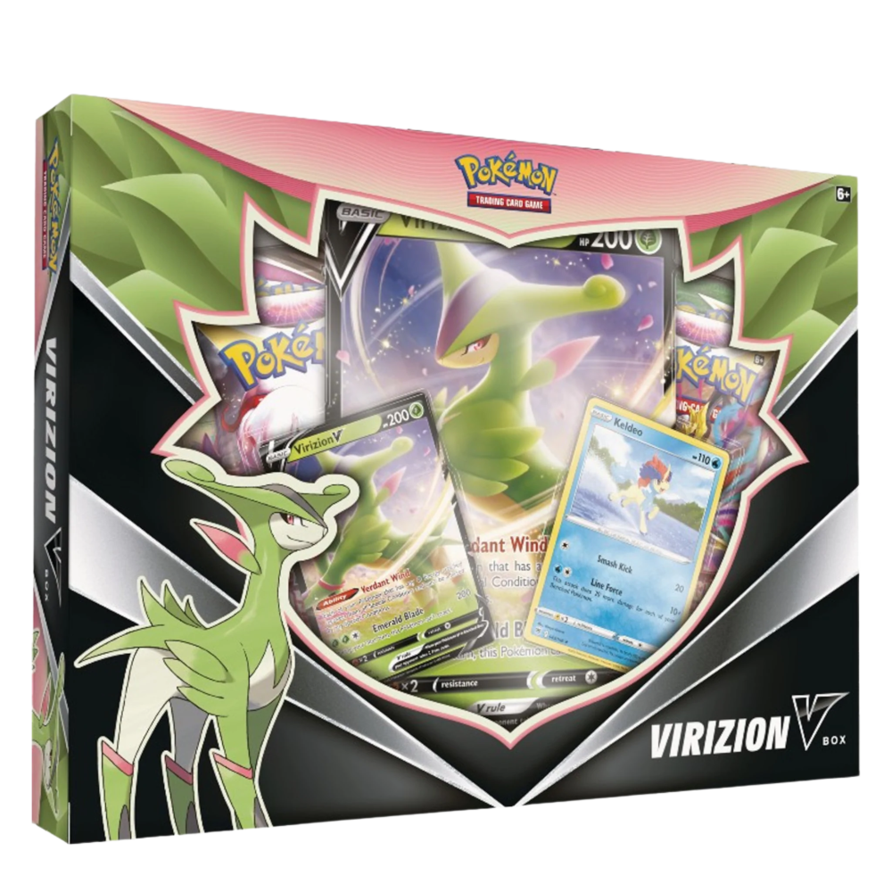 Pokemon TCG Virizion V Box | Keldeo and 4 booster packs Pokemon TCG Virizion V Box | Keldeo and 4 booster packs