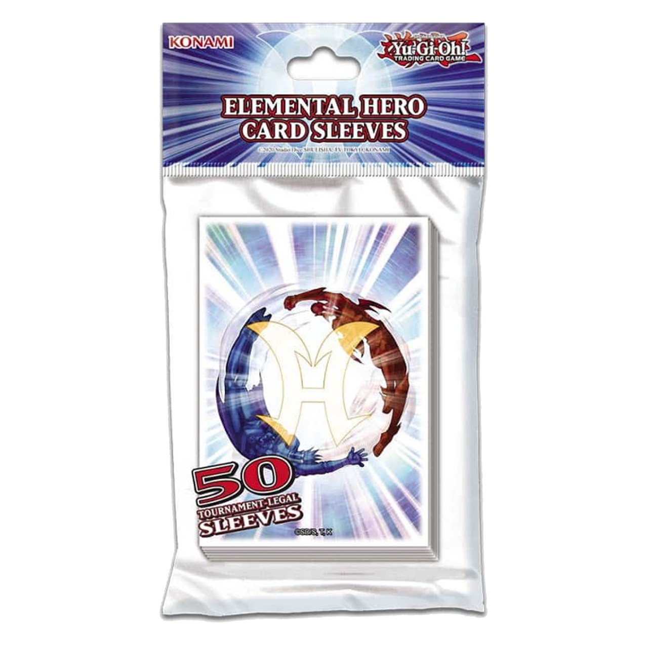 elemental hero card sleeves Yu-Gi-Oh! Elemental Hero Sleeves (50 Sleeves)