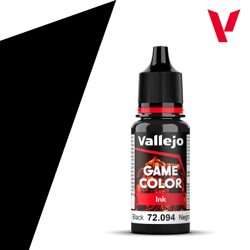 Tinta u boji Vallejo Game - crna