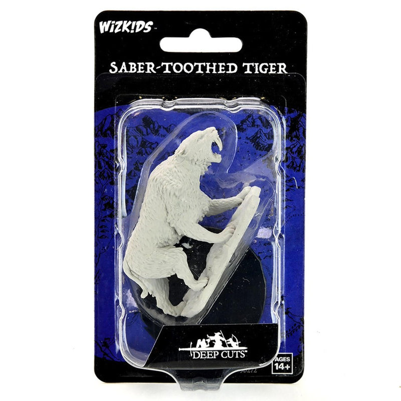 DnD Miniature Wizkids Deep Cuts Saber-Toothed Tiger