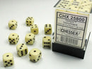 Chessex: 12mm d6 Dice Block (36 pcs) - Opaque