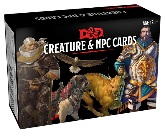 D&D Monster Cards - Creatures & NPC (182 cards)