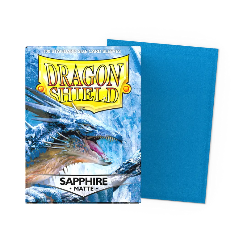 Dragon Shield: Standard Size Matte Sleeves - Sapphire (100pcs)