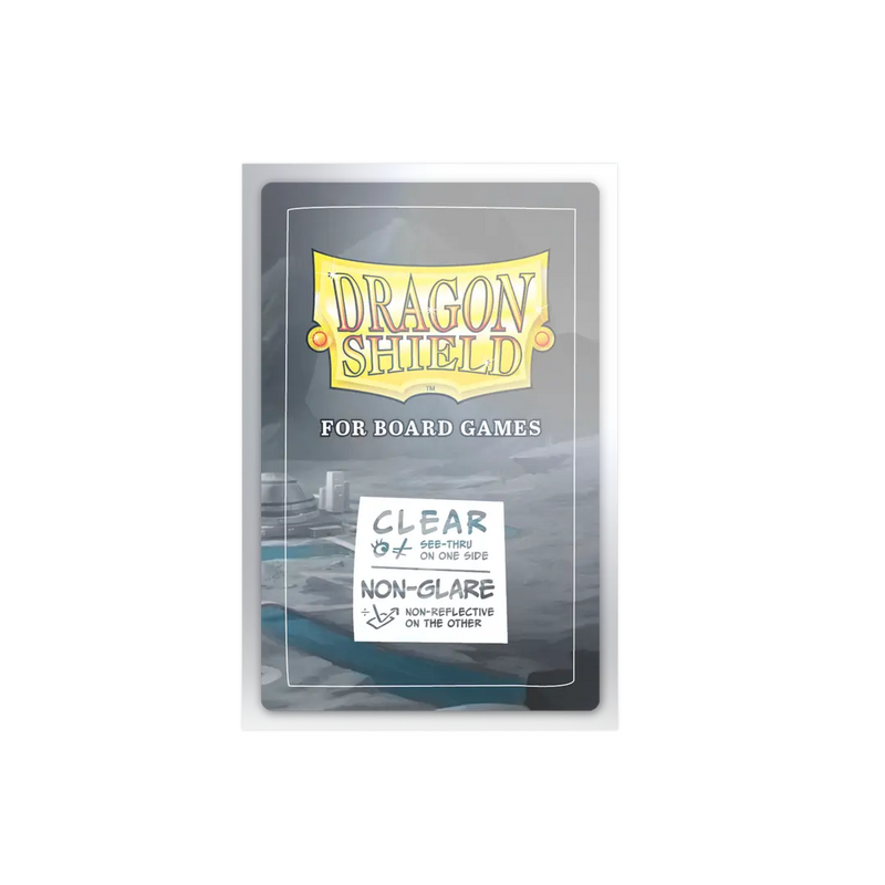 Dragon Shield: American Standard Board Game Sleeves - Clear Non Glare