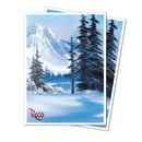 Ultra PRO x Bob Ross: Apex Deck Protector Sleeves - Winter Paradise