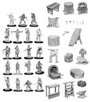 WizKids Deep Cuts Miniatures - Townspeople & Accessories
