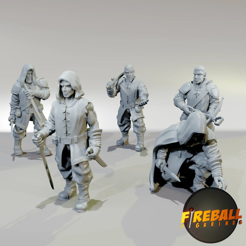 Fireball Figurines: NPC 5-pack Miniatures