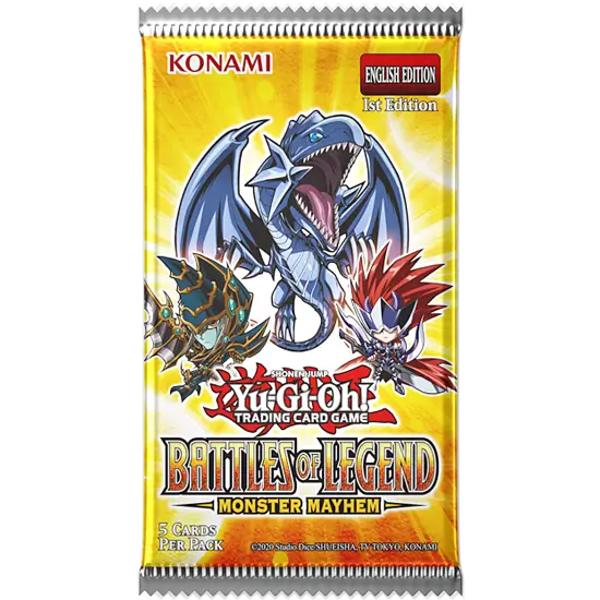 Yu-Gi-Oh! Battle of Legends: Monster Mayhem - Booster Pack (5 cards)