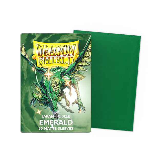 Dragon Shield Matte Emerald Japanska veličina rukava (60 komada)