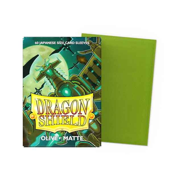 Dragon Shield Matte Japanese Size Olive (60 Sleeves)