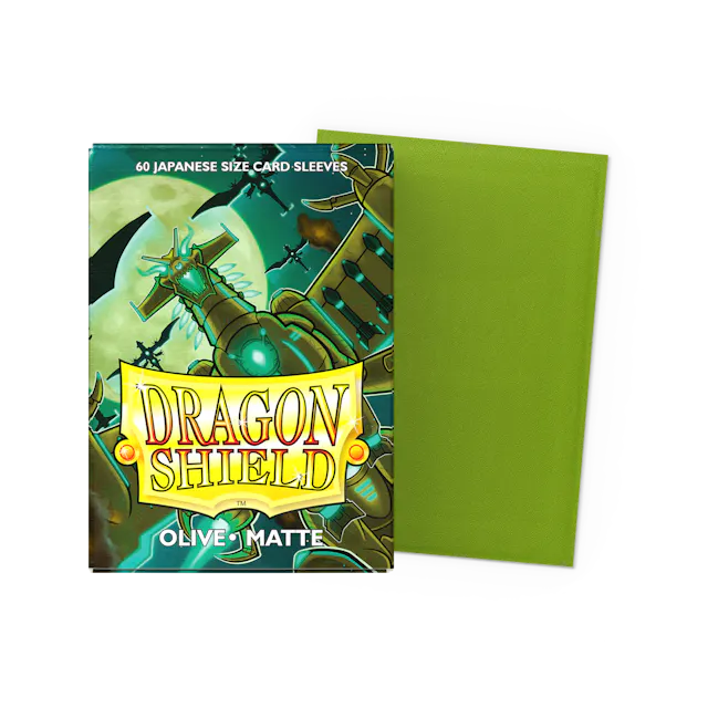 Dragon Shield: Japanese Size Matte Sleeves - Olive (60pcs)