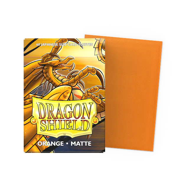 Dragon Shield Matte Japanese Size Sleeves Orange (60pcs)