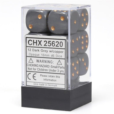 Chessex 16mm d6 Dice Blocks (12 dice)