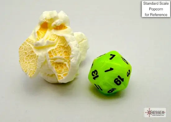 Chessex: Mini 7 Die Set - Vortex Bright Green/Black