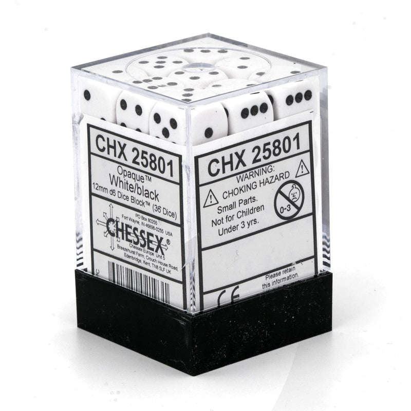 Chessex: 12mm d6 Dice Block - 36 Dice