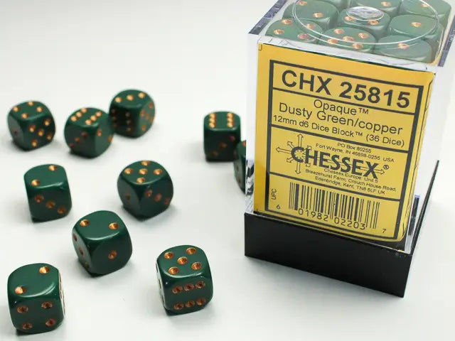 Chessex 12 mm d6 blokovi kockica (36 kockica)