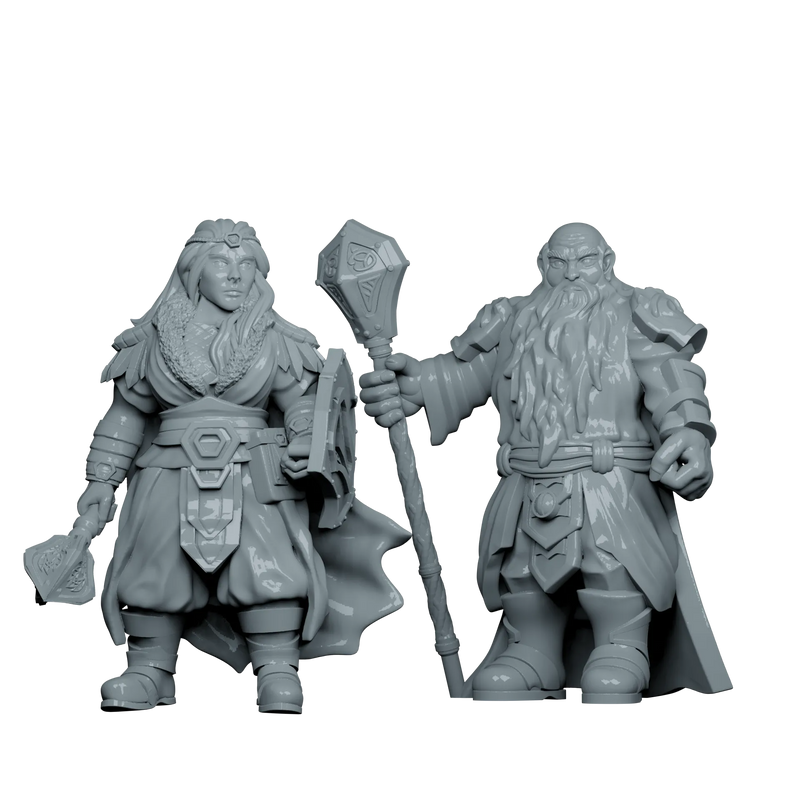 Fireball Figurines: Adventurers Duo Miniatures