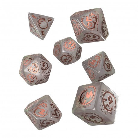 Q Workshop: Dragons Dice Set - Quartz (7 pcs)