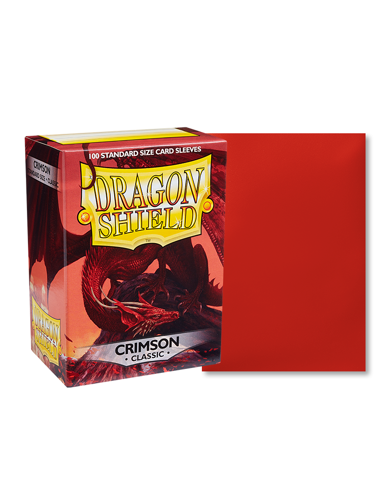 Dragon Shield Classic Standard Size Sleeves Crimson (100pcs)