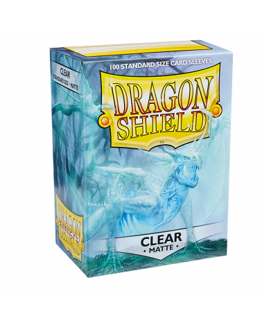 Dragon Shield Matte Standard Size Sleeves Clear (100pcs)