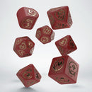Dragons RPG Dice Set (7 Dice) - Red & Gold
