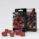 Dragons RPG Dice Set (7 Dice) - Red & Gold