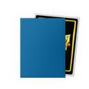 Dragon Shield: Standard Size Matte Dual Sleeves - Cobalt & Silver (100pcs)