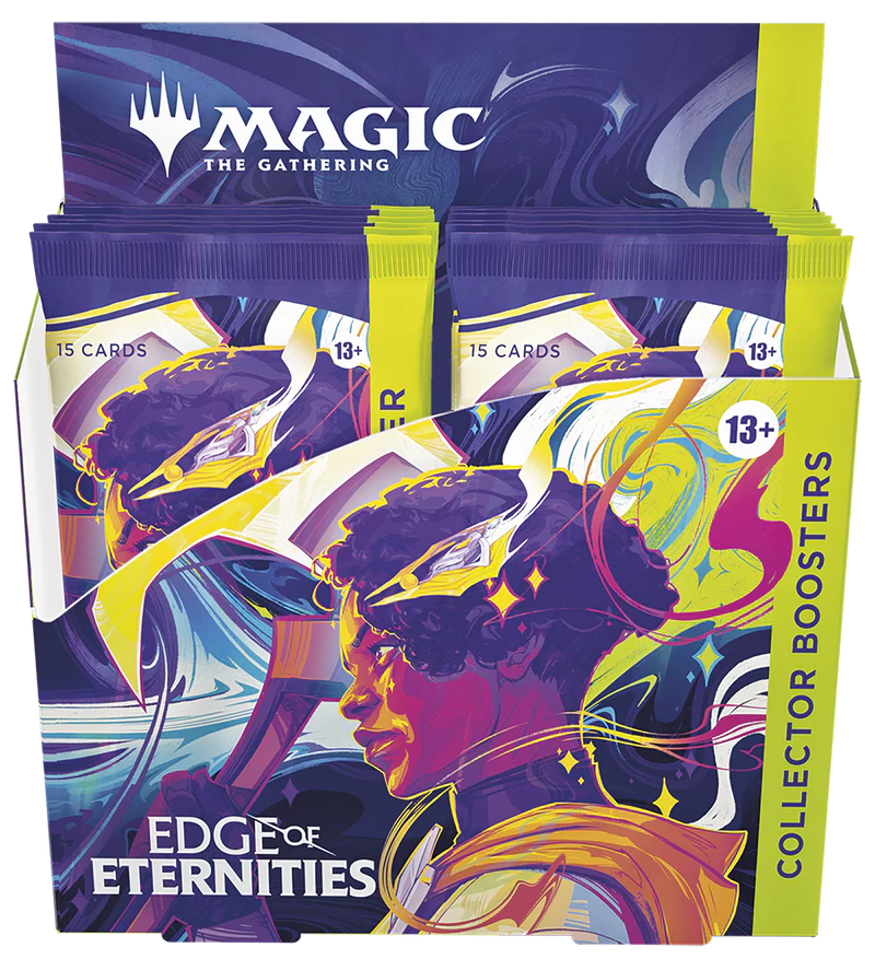 shop deals on mtg edge of eternities cards Magic: The Gathering Edge of Eternities Bundle, 9 Boosters, Foil Alt-Art Card, Land Cards, Accessories