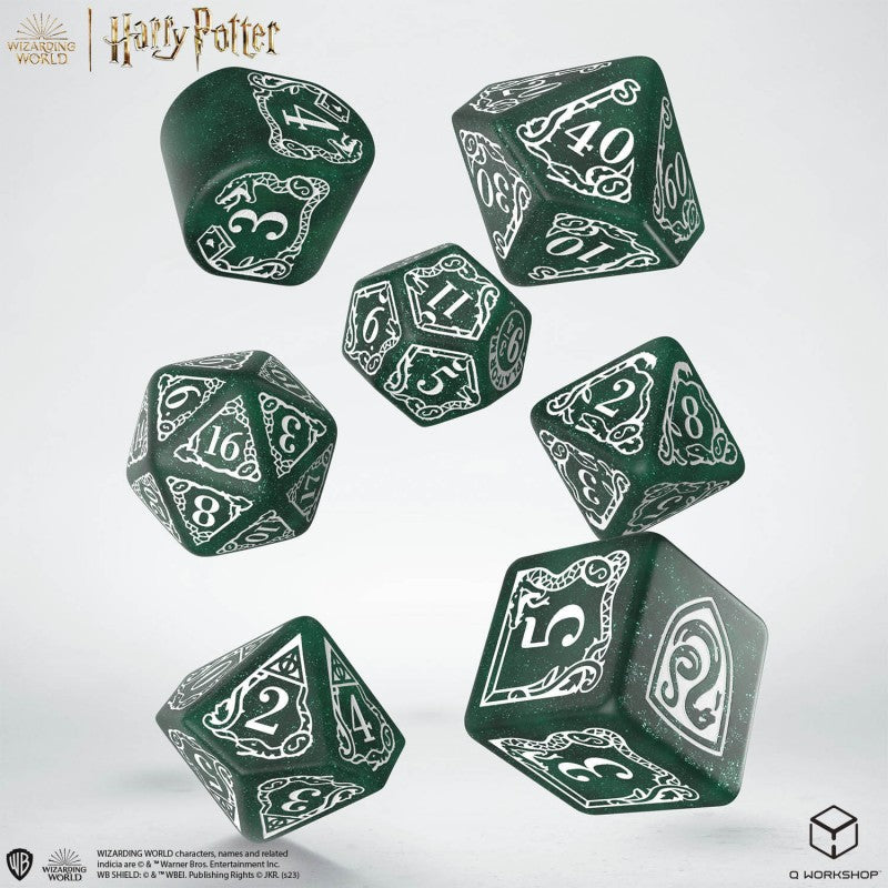 Harry Potter - Slytherin Modern Dice Set - Green (7)