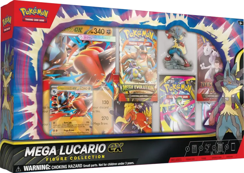 Pokemon TCG: Mega Lucario ex Figure Collection