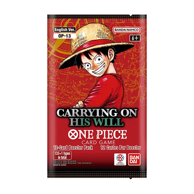 One Piece Card Game: Carrying on his Will - Booster Pack (12 cards) OP13