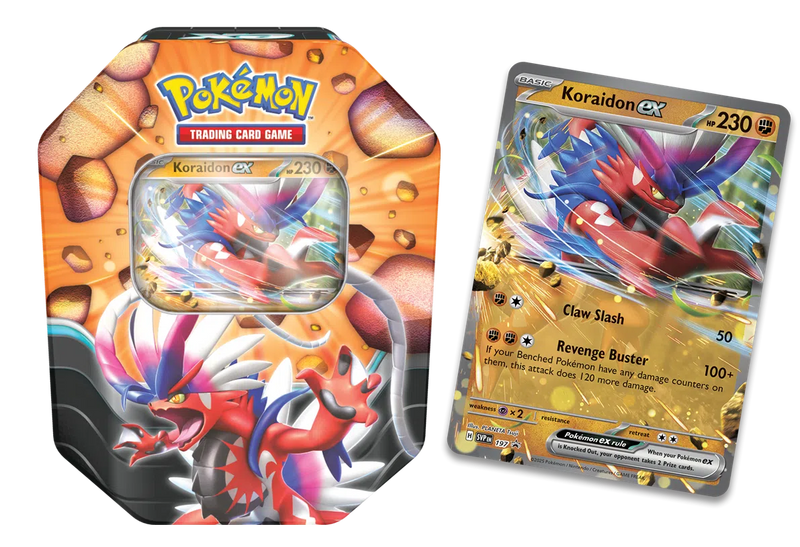 Pokemon TCG: Slashing Legends Tin | Zacian or Koraidon Pokemon TCG: Slashing Legends Tin | Zacian or Koraidon