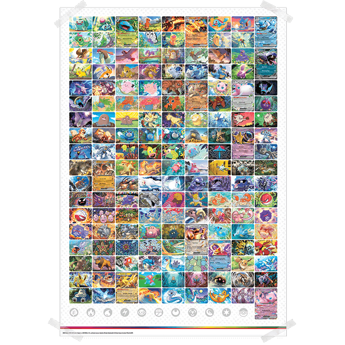 Pokemon TCG 151 (MEW) Poster kolekcija
