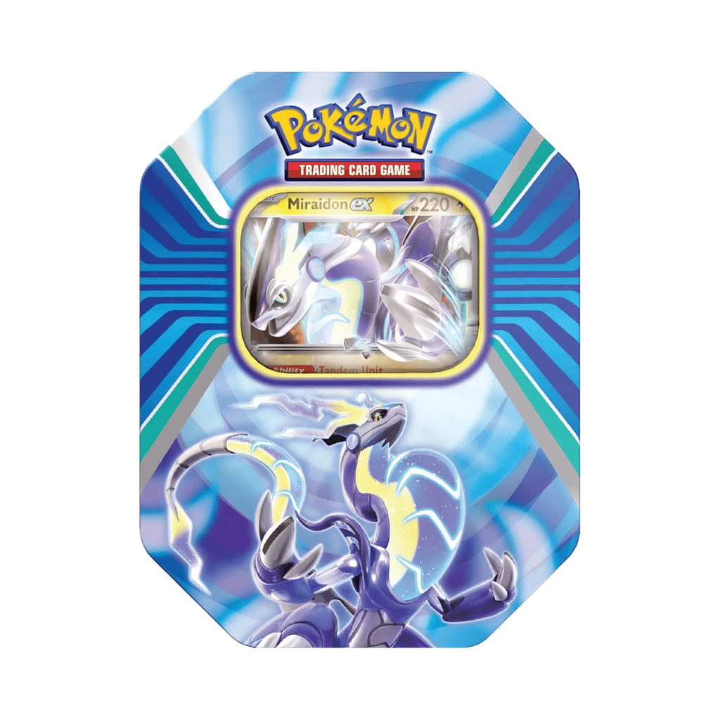 Pokemon TCG Paldea Legends Tin | Miraidon or Koraidon Pokemon TCG Paldea Legends Tin | Miraidon or Koraidon
