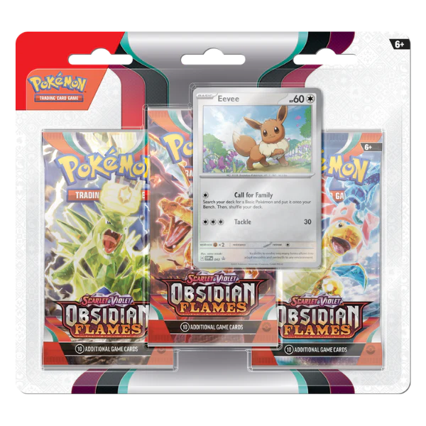 Pokemon TCG Obsidian Flames (OBF) 3-Pack Blister