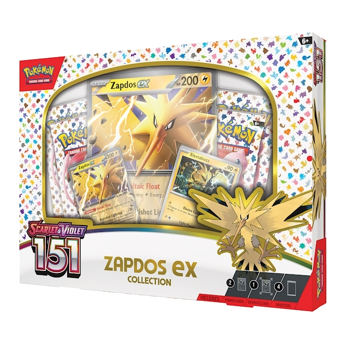 Pokemon TCG 151 Zapdos ex kolekcija