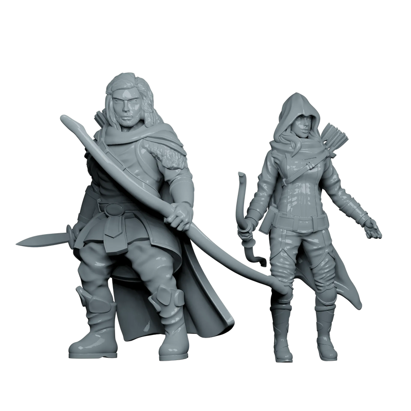 Fireball Figurines: Adventurers Duo Miniatures