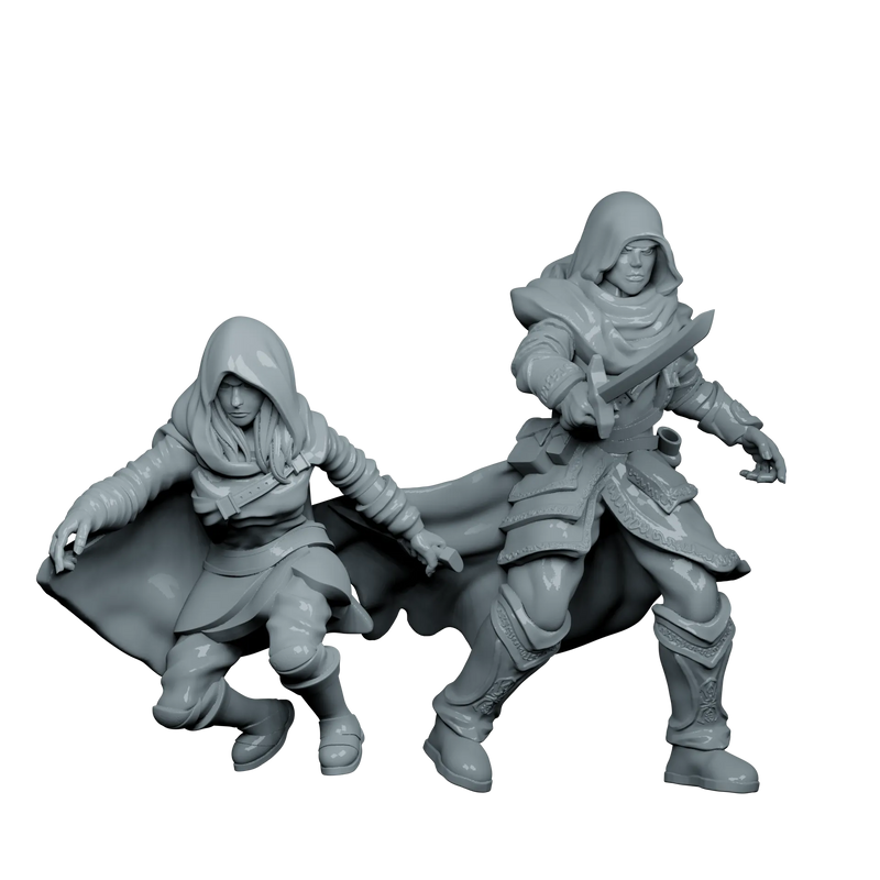 Fireball Figurines: Adventurers Duo Miniatures