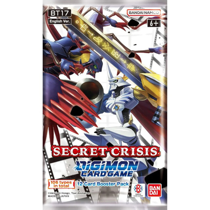 Digimon Card Game: Secret Crisis - Booster Pack BT17 (12 Cards)