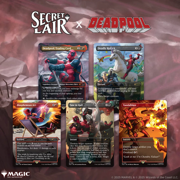 MTG Secret Lair Marvel’s Deadpool Foil secret-lair-mtg-