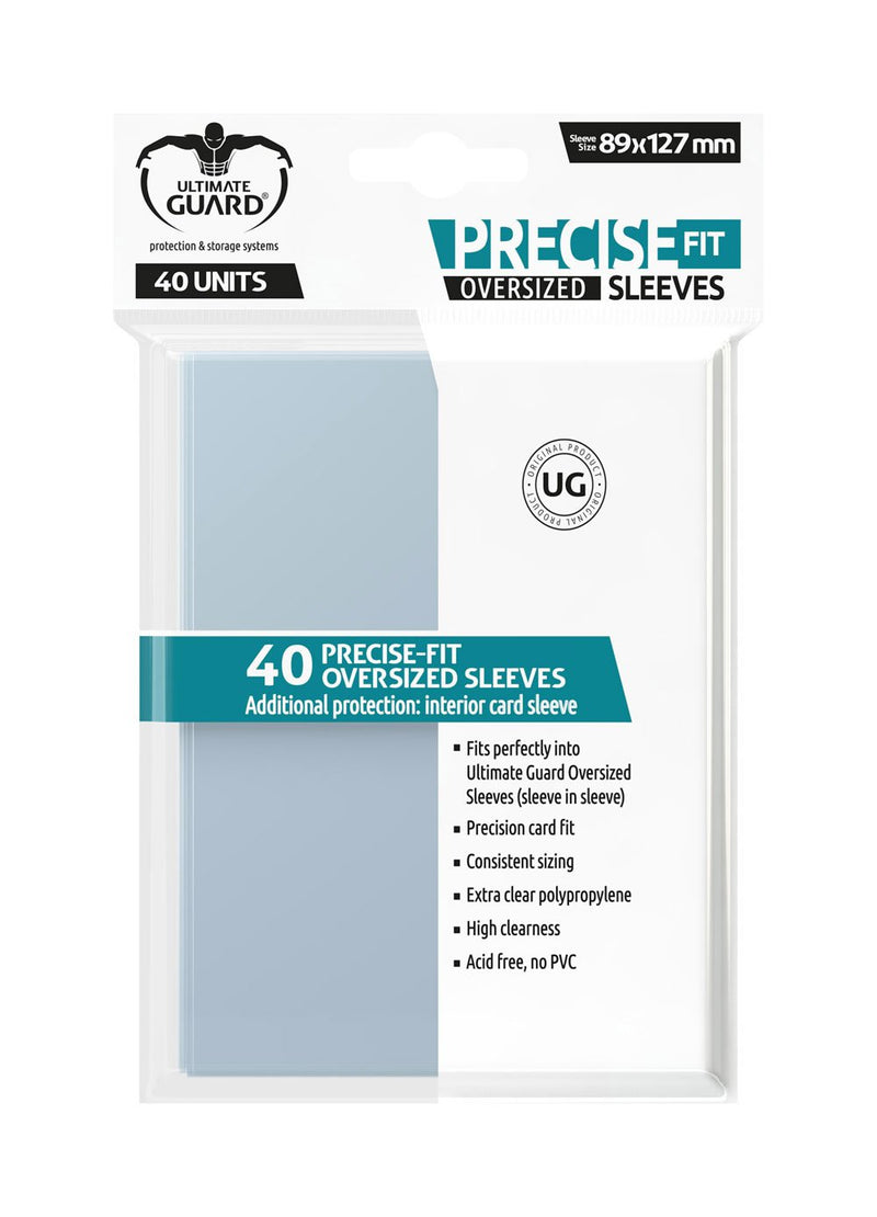 Ultimate Guard Precise Fit Sleeves Oversized Transparent (40 pcs)